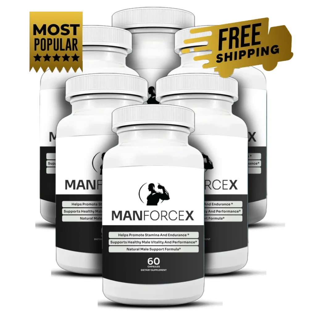 ManForceX 6 bottle pack — natural male performance formula